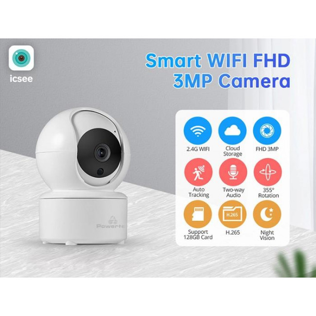 IP ΚΑΜΕΡΑ WIFI  PT 1085 3MP POWERTECH