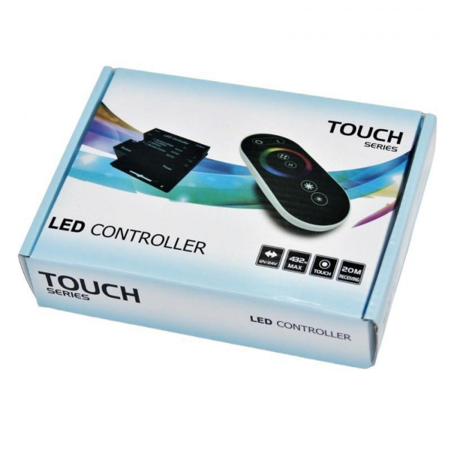 LED CONTROLLER RGB ΜΕ ΤΗΛΕΧΕΙΡΙΣΤΗΡΙΟ RF ΑΦΗΣ 12V/24V DC 432W (MAX)