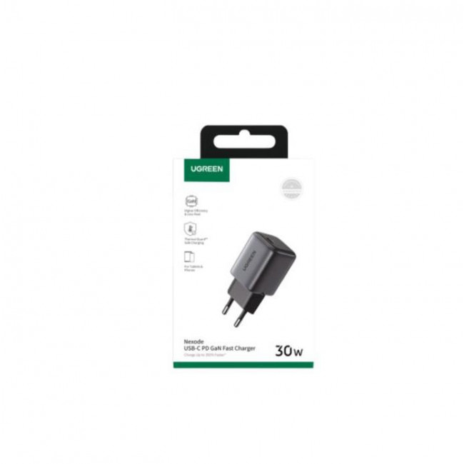 CD 319 ΤΡΟΦΟΔΟΤΙΚΟ PD 220V ΣΕ ΘΥΡΑ USB TYPE-C ΤΑΧΥΦΟΡΤΙΣΤΗΣ 30W UGREEN ΜΑΥΡΟ