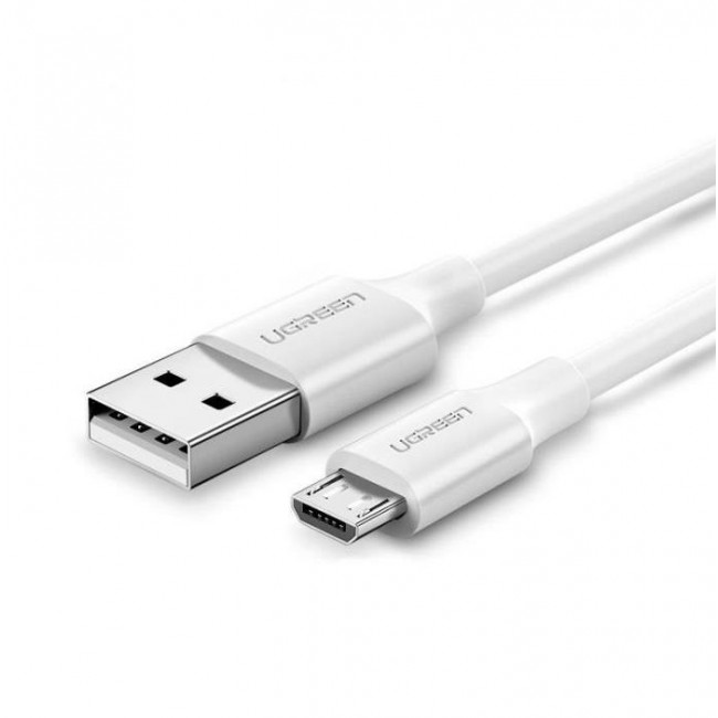 USB A - MICRO USB B ΚΑΛΩΔΙΟ 2m 2.4A UGREEN ΛΕΥΚΟ