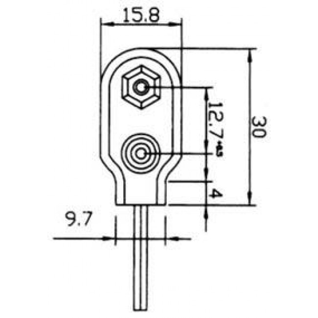 ΚΛΙΠ 9V ΜΠΑΤΑΡΙΑΣ ΚΑΘΕΤΗ ΔΙΑΤΑΞΗ