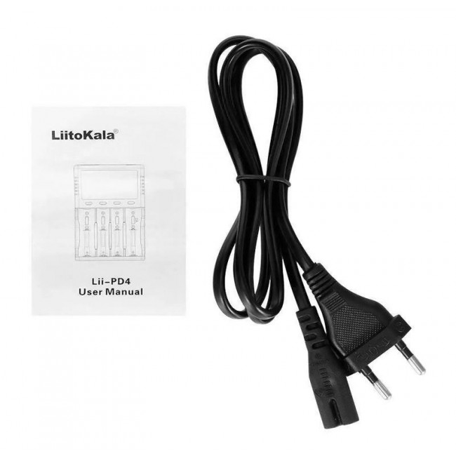 LII PD4 ΦΟΡΤΙΣΤΗΣ ΤΕΣΣΑΡΩΝ ΘΕΣΕΩΝ ΓΙΑ Li-ion / Ni-Cd / Ni-MH ΜΕ ΟΘΟΝΗ LCD