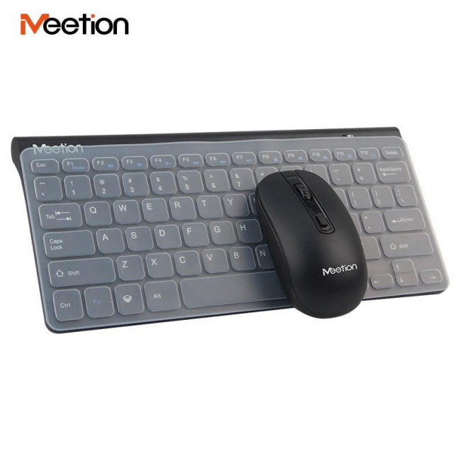 MINI 4000 ΣΕΤ ΑΣΥΡΜΑΤO MINI ΠΛΗΚΤΡΟΛΟΓΙΟ & ΠΟΝΤΙΚΙ MEETION ΜΑΥΡΟ