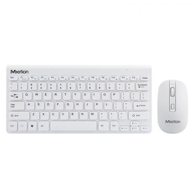 MINI 4000 ΣΕΤ ΑΣΥΡΜΑΤO MINI ΠΛΗΚΤΡΟΛΟΓΙΟ & ΠΟΝΤΙΚΙ MEETION ΛΕΥΚΟ