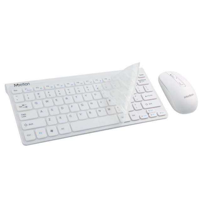 MINI 4000 ΣΕΤ ΑΣΥΡΜΑΤO MINI ΠΛΗΚΤΡΟΛΟΓΙΟ & ΠΟΝΤΙΚΙ MEETION ΛΕΥΚΟ