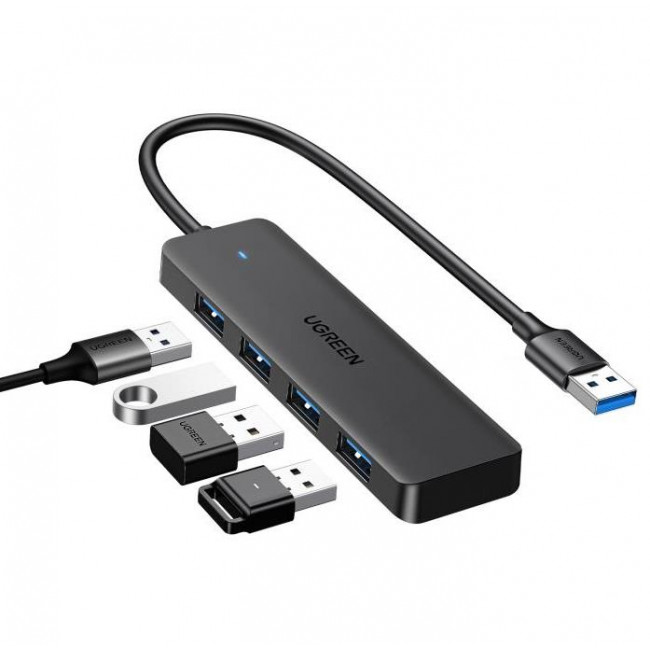 USB 3.0 HUB 4 PORTS 5Gbps ΓΚΡΙ UGREEN 25851