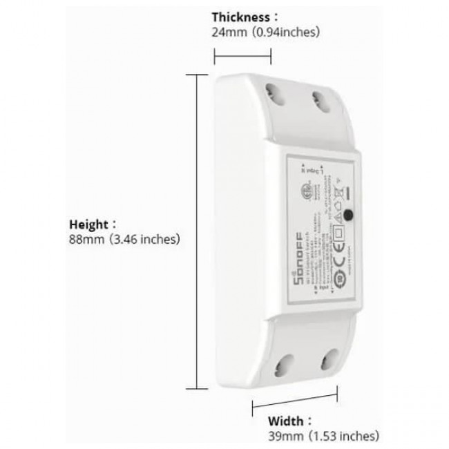 SONOFF BASIC R4 WIFI SMART ΔΙΑΚΟΠΤΗΣ 10A