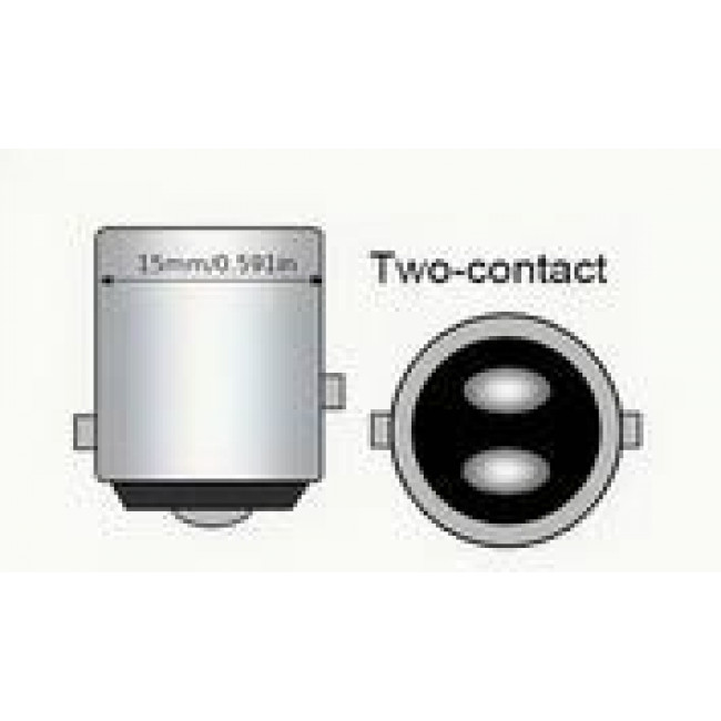 ΛΑΜΠΑ LED 12V ΔΙΠΟΛΙΚΗ 1157 ΜΕ ΚΟΚΚΙΝΑ LED CANBUS