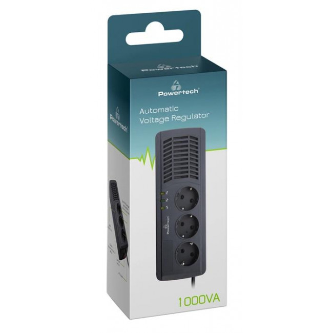 AVR 1000 ΣΤΑΘΕΡΟΠΟΙΗΤΗΣ 1000VA  ΜΕ 3 ΣΟΥΚΟ POWERTECH