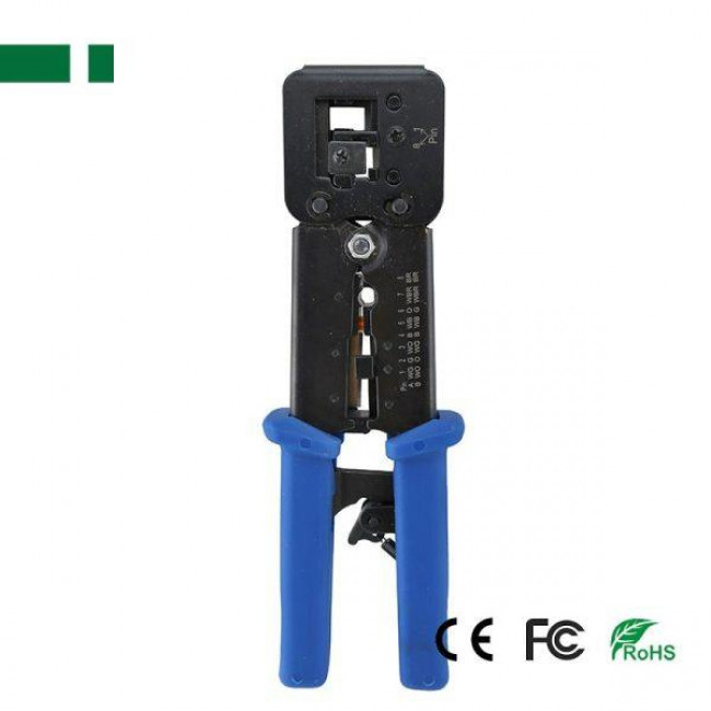 ΠΡΕΣΣΑ RJ12-RJ11-RJ45 ΜΕ ΚΟΦΤΕΣ ΓΙΑ PASS THROUGH ΔΙΚΤΥΟΥ