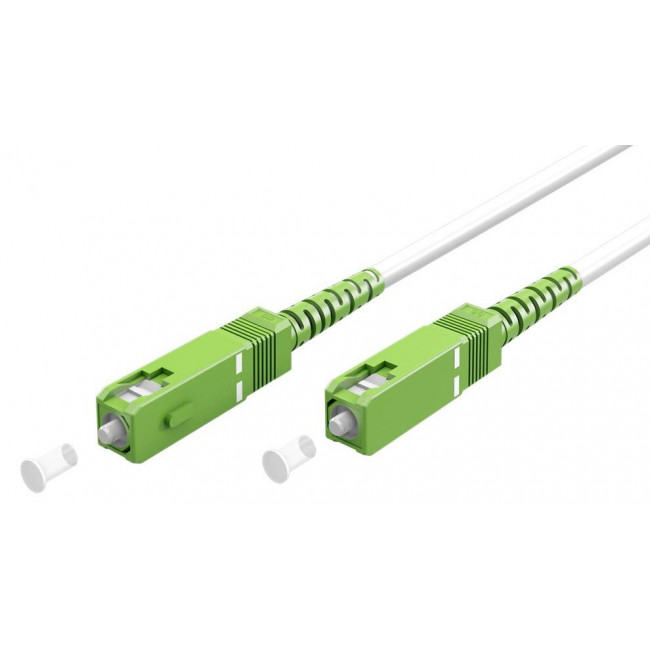 ΚΑΛΩΔΙΟ ΟΠΤΙΚΗΣ ΙΝΑΣ SC-APC , SM, OS2, 9/125µm 10m ΛΕΥΚΟ