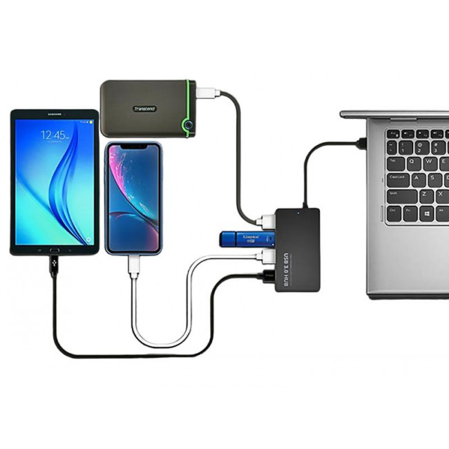 TYPE-C HUB 4xUSB 3.0 5Gbps