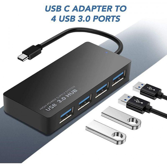 TYPE-C HUB 4xUSB 3.0 5Gbps