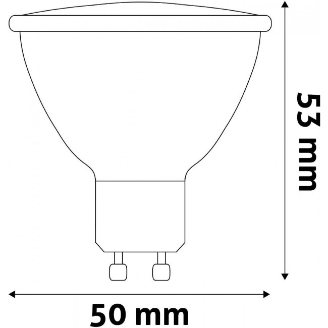 7W ΠΡΟΒΟΛΑΚΙ LED 220V GU10 2700K