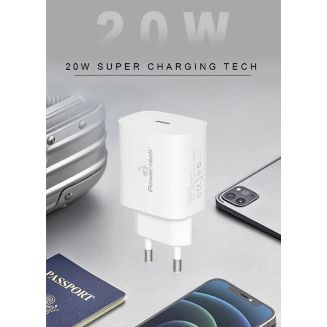 PT 1091 ΤΡΟΦΟΔΟΤΙΚΟ PD 220V ΣΕ USB TYPE C 20W ΤΑΧΥΦΟΡΤΙΣΤΗΣ