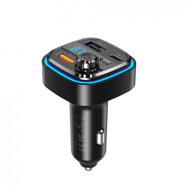 FM TRANSMITTER ΓΙΑ ΑΥΤΟΚΙΝΗΤΟ ΨΗΦΙΑΚΗ ΟΘΟΝΗ BT+ QC3.0 BCC08 XO
