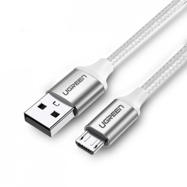 USB A - MICRO USB B 2A ΚΑΛΩΔΙΟ 1m ΝΙΚΕΛ UGREEN ΑΣΗΜΙ