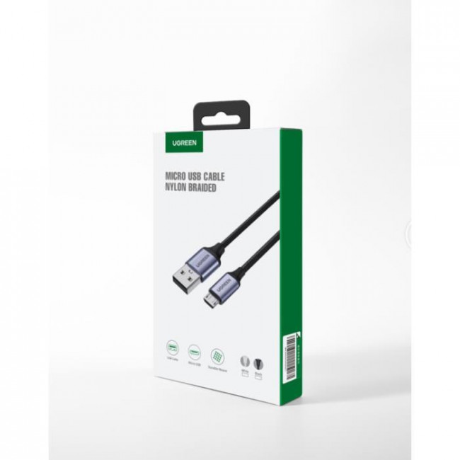 USB A - MICRO USB B 2A ΚΑΛΩΔΙΟ 1m ΝΙΚΕΛ UGREEN ΑΣΗΜΙ