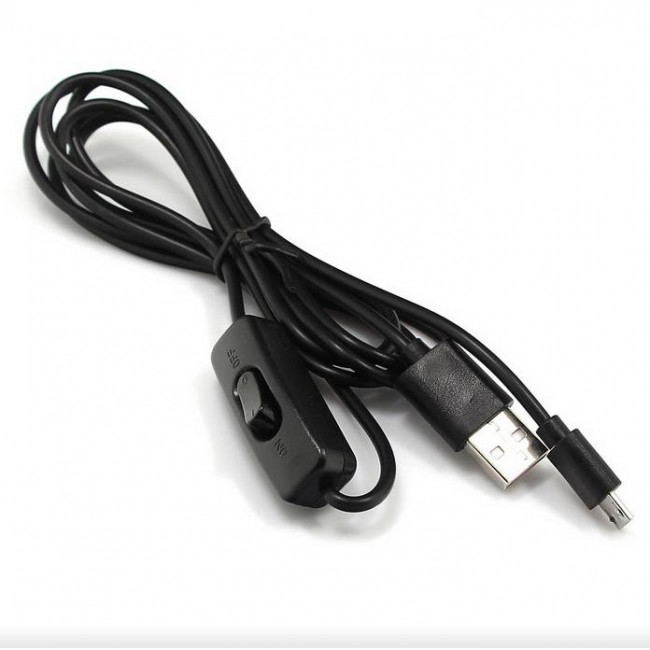 ΚΑΛΩΔΙΟ ΤΡΟΦΟΔΟΣΙΑΣ USB ΣΕ MICRO USB ΜΕ ΔΙΑΚΟΠΤΗ 1m