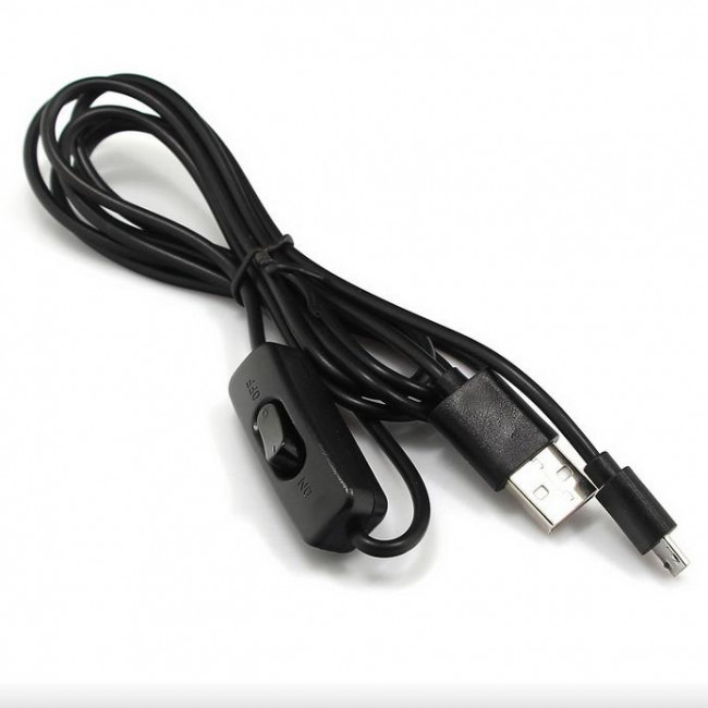 ΚΑΛΩΔΙΟ ΤΡΟΦΟΔΟΣΙΑΣ USB ΣΕ MICRO USB ΜΕ ΔΙΑΚΟΠΤΗ 1m