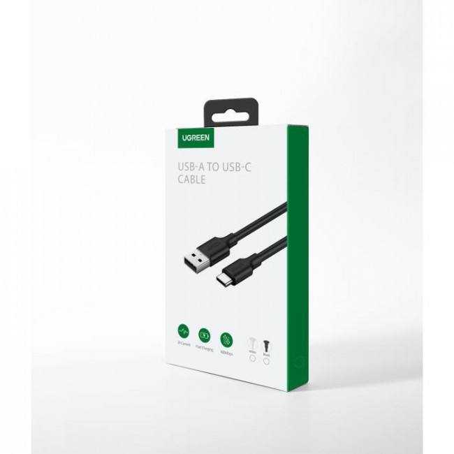 USB 2.0 A - USB TYPE C 3A ΚΑΛΩΔΙΟ ΝΙΚΕΛ 2M UGREEN US287 ΜΑΥΡΟ