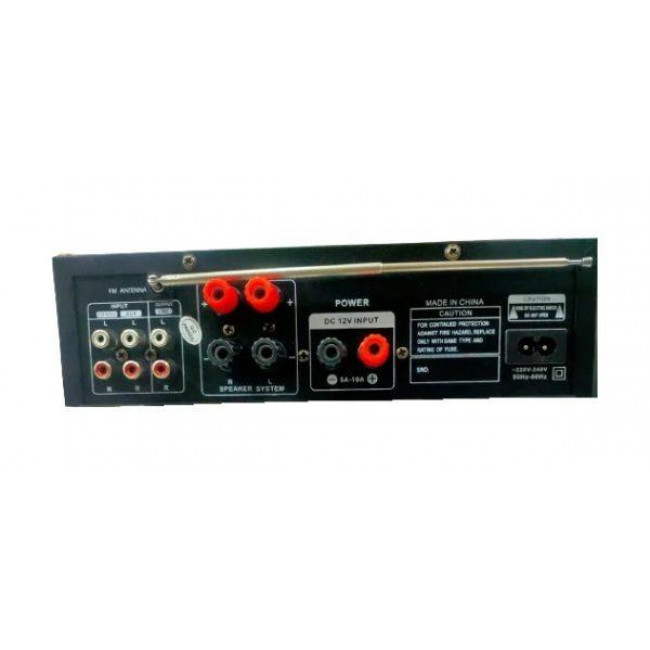 AV 802 ΡΑΔΙΟΕΝΙΣΧΥΤΗΣ ΣΤΕΡΕΟΦΩΝΙΚΟΣ & MP3 PLAYER 2x40W ΜΕ BLUETOOTH