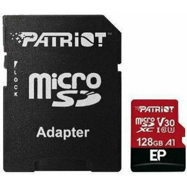 ΚΑΡΤΑ ΜΝΗΜΗΣ MICRO SD 128GB CLASS 10 UHS-I U3 PATRIOT