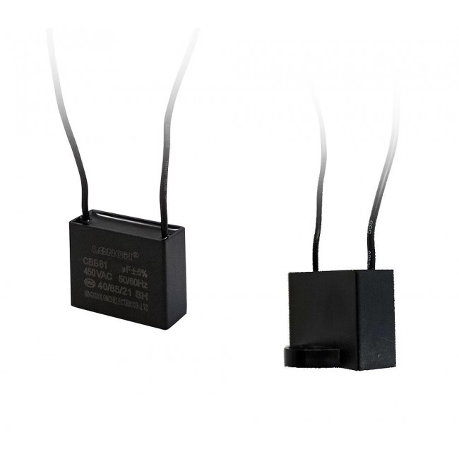 1.2μF/450V AC ΠΥΚΝΩΤΗΣ ΜΟΝΙΜΟΥ ΛΕΙΤΟΥΡΓΙΑΣ ΜΑΥΡΟΣ CBB61