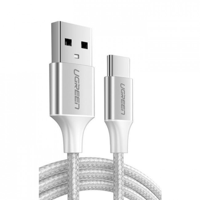 USB 2.0 A - USB TYPE C 3A ΚΑΛΩΔΙΟ ΝΙΚΕΛ 3M UGREEN ΛΕΥΚΟ