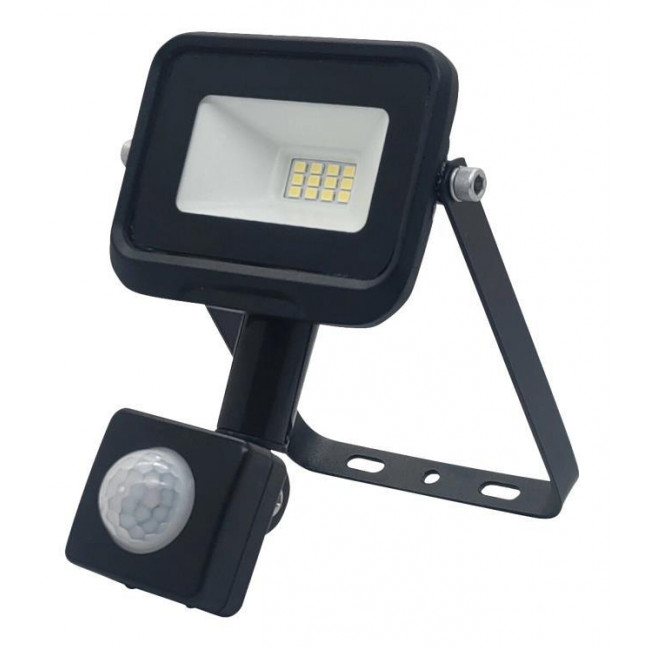 ΠΡΟΒΟΛΕΑΣ LED 10W 220V ΜΕ ΑΙΣΘΗΤΗΡΑ IP65 4000K SLIM
