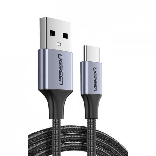 USB 2.0 A - USB TYPE C 3A ΚΑΛΩΔΙΟ ΝΙΚΕΛ 3M UGREEN ΜΑΥΡΟ