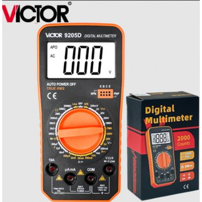 VICTOR 9205D ΨΗΦΙΑΚΟ ΠΟΛΥΜΕΤΡΟ ΑΚΡΙΒΕΙΑΣ