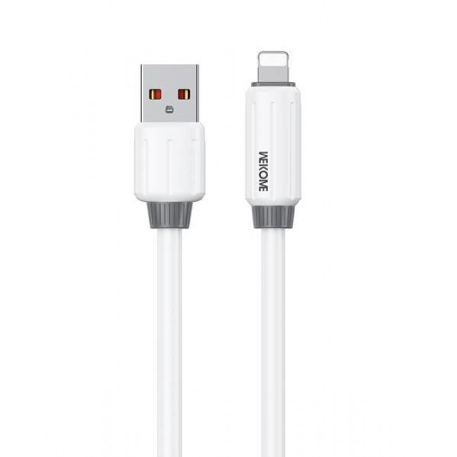 USB A - LIGHTNING ΚΑΛΩΔΙΟ ΓΙΑ iPHONE 1m 12W 3Α ΛΕΥΚΟ WEKOME FAST WDC-27