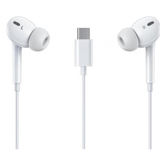 WK YA17 HANDSFREE ΣΤΕΡΕΟ ΛΕΥΚΟ TYPE-C