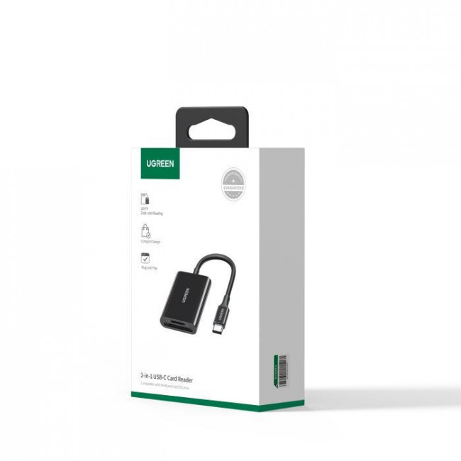 CM 265 CARD READER USB TYPE-C UGREEN ΜΑΥΡΟ