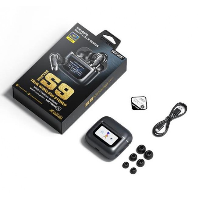 S9 BELUGA  BLUETOOTH HANDSFREE PLUG ΜΕ ΘΗΚΗ ΦΟΡΤΙΣΗΣ ΜΑΥΡΟ