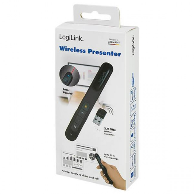 LOGILINK ID0190 ΤΗΛΕΧ/ΡΙΟ ΠΑΡΟΥΣΙΑΣΕΩΝ 50m ΑΣΥΡΜΑΤΟ