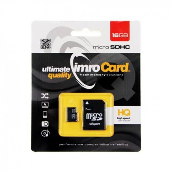 ΚΑΡΤΑ ΜΝΗΜΗΣ MICRO SD 16GB CLASS 4 IMRO
