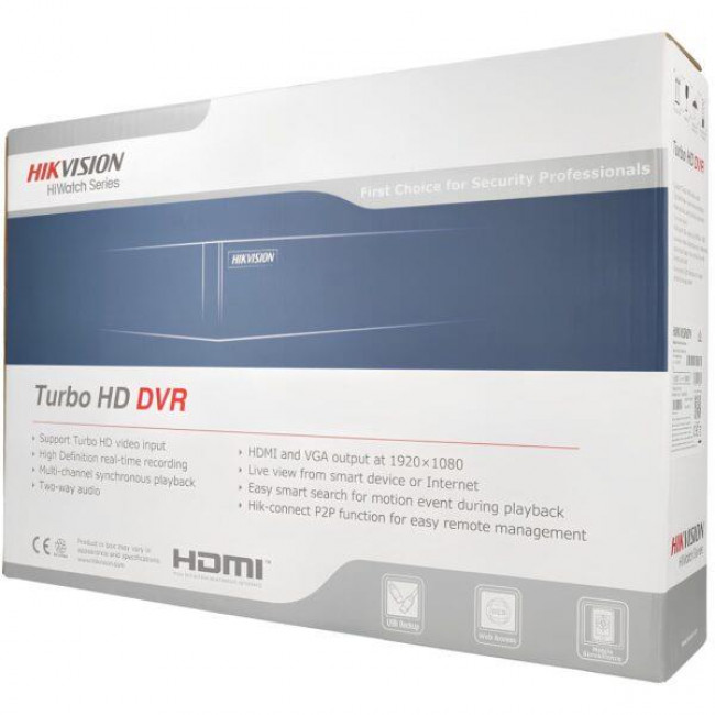 HIKVISION/HiWatch DVR HWD-5108MH 8CH Turbo HD H.265 Pro+/H.265 Pro/H.265/H.264+/H.264 2MP 4 4CH Turbo HD H.265 4MP