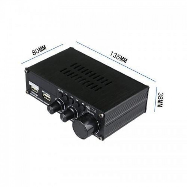 AS 22 ΜΙΝΙ ΕΝΙΣΧΥΤΗΣ ΗΧΟΥ 45W MP3/BT/FM/AUX
