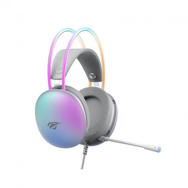 H 2037D ΑΚΟΥΣΤΙΚΑ GAMING ΜΕ ΜΙΚΡΟΦΩΝΟ HAVIT ΛΕΥΚΟ