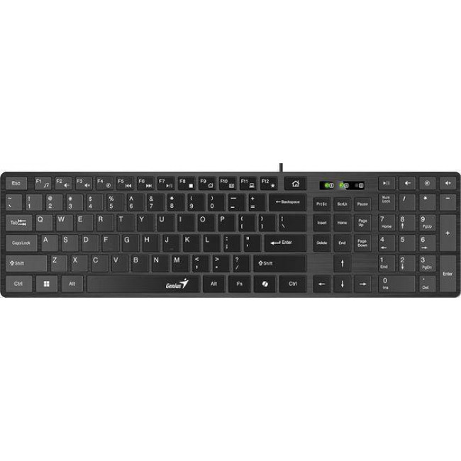 SLIMSTAR 126 ΕΝΣΥΡΜΑΤΟ ΠΛΗΚΤΡΟΛΟΓΙΟ USB GENIUS