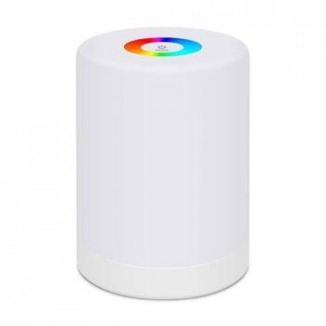 ΦΩΤΙΣΤΙΚΟ LED RGB G-ROC 1001 COLOR NIGHT LIGHT TOUCH ΛΕΥΚΟ