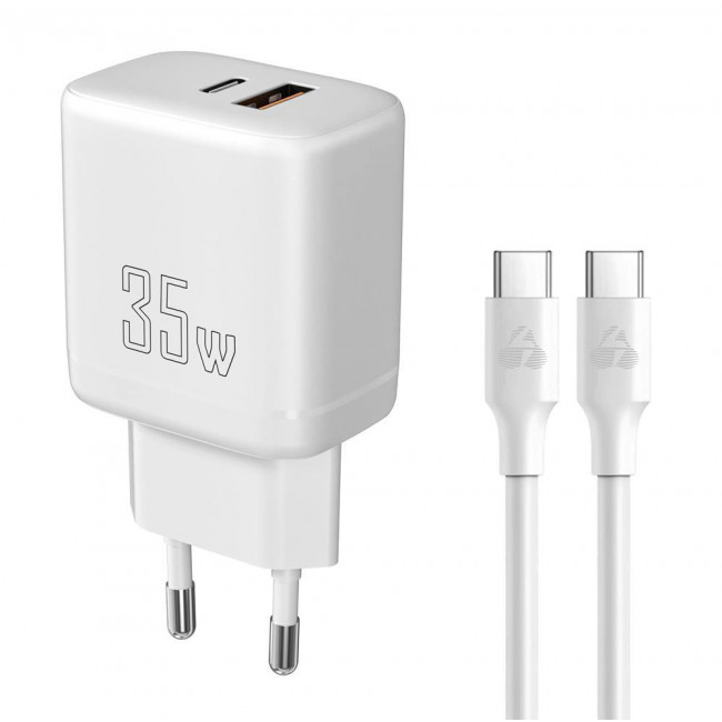 ΤΡΟΦΟΔΟΤΙΚΟ QC3.0 220V ΣΕ USB + TYPE C+ ΚΑΛΩΔΙΟ 35W ΤΑΧΥΦΟΡΤΙΣΤΗΣ POWERTECH PT 1179