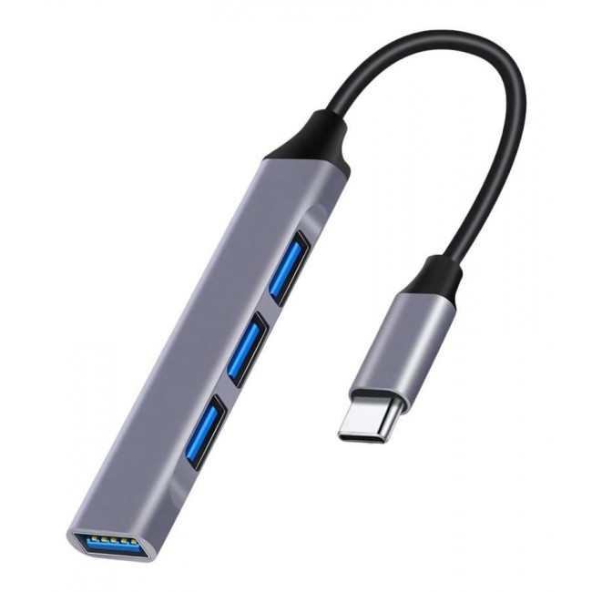 USB TYPE-C 3.0 HUB 1:4 4 ΘΥΡΩΝ 5Gbps ΜΑΥΡΟ PT-1113 POWERTECH