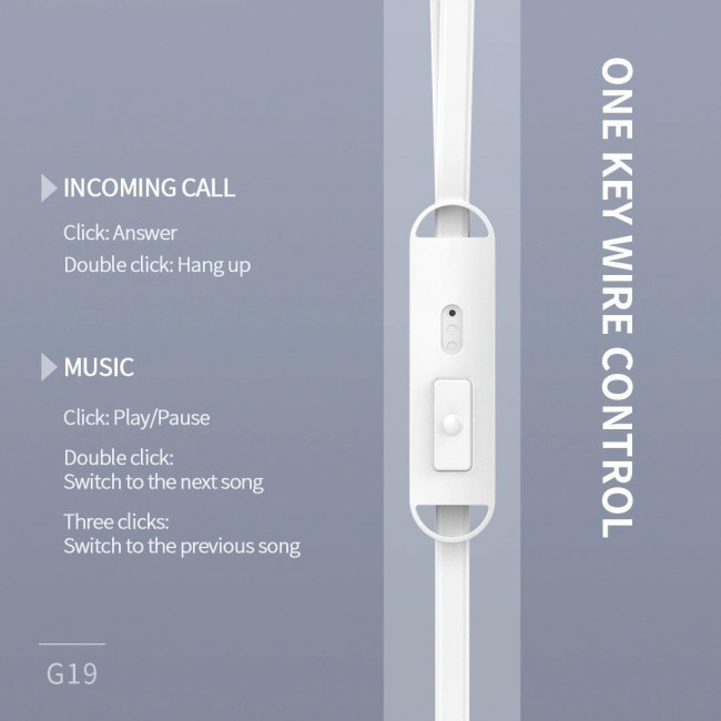 G19  HANDSFREE 1.2m ΛΕΥΚΟ CELEBRAT