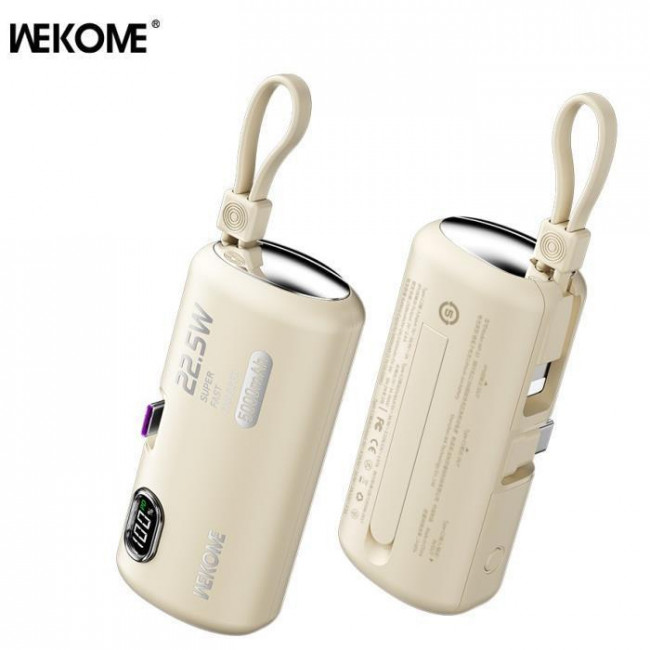 POWER BANK 5000mA  22.5W PDx2 WK ΜΠΕΖ WP-19