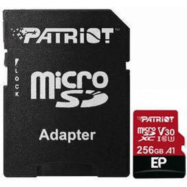 ΚΑΡΤΑ ΜΝΗΜΗΣ MICRO SD 256GB CLASS 10 V30 A2 PATRIOT