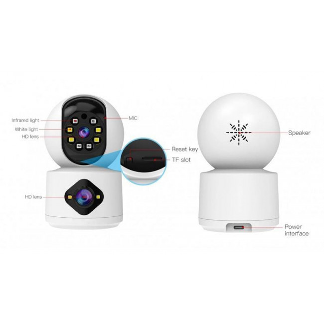 VSTARCAM IP ΚΑΜΕΡΑ ΔΙΠΛΗ WIFI CS992DR 3MP