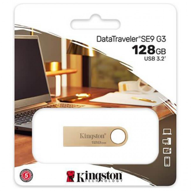 USB 3.2 ΜΝΗΜΗ 128GB KINGSTON DATATRAVELER SE9 G3